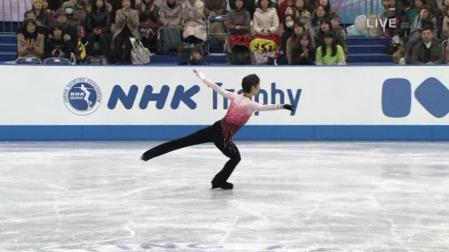 羽生結弦 2012 NHK杯 FS ノートルダムドパリ 105 3Lo