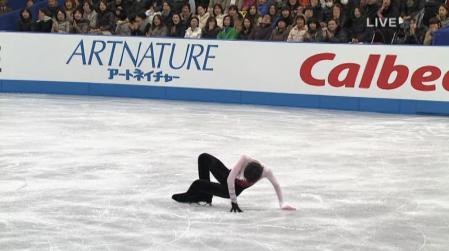 羽生結弦 2012 NHK杯 FS ノートルダムドパリ 121 スピン