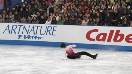 羽生結弦 2012 NHK杯 FS ノートルダムドパリ 114 3Lz