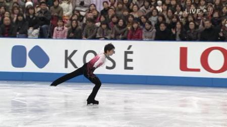 羽生結弦 2012 NHK杯 FS ノートルダムドパリ 110 3Lz+2T