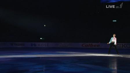 羽生結弦 NHK杯 2012 EX 花になれ 11 空を見上げてる