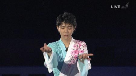 羽生結弦 NHK杯 2012 EX 花になれ 34 どんな息をしてますか