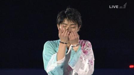 羽生結弦 NHK杯 2012 EX 花になれ 35 どんな息をしてますか