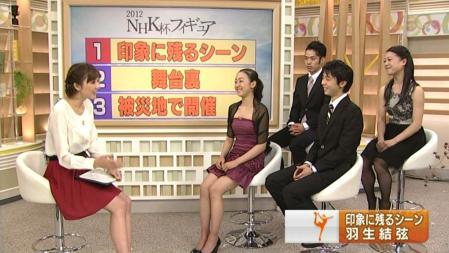 NHK杯 2012 羽生結弦 高橋大輔 浅田真央 鈴木明子 サンスポ 生出演 52 難しいんですよね、やっぱり