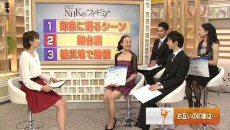 NHK杯 2012 羽生結弦 高橋大輔 浅田真央 鈴木明子 サンスポ 生出演 149 一方の男性陣