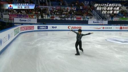 羽生結弦 GPファイナル 2012 SP パリの散歩道 12 4T