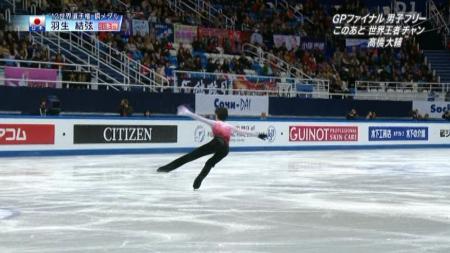 羽生結弦 GPファイナル FS ノートルダムドパリ 2012 24 3F