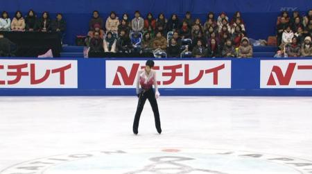 羽生結弦 全日本フィギュア FS ノートルダムドパリ 63 SPと位置間違えた?