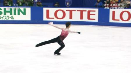 羽生結弦 全日本フィギュア FS ノートルダムドパリ 74 3F