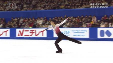 羽生結弦 全日本フィギュア FS ノートルダムドパリ 101 3Lz