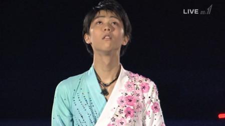 羽生結弦 NHK杯 2012 EX 花になれ 36 どんな息をしてますか