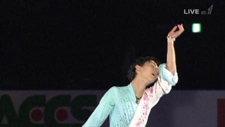 羽生結弦 NHK杯 2012 EX 花になれ 38