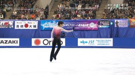 羽生結弦 全日本フィギュア FS ノートルダムドパリ 85-3