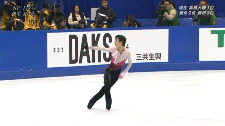 羽生結弦 全日本フィギュア FS ノートルダムドパリ 98