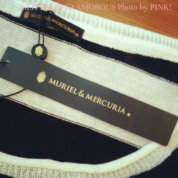 MURIEL&MERCURIA雑誌掲載リネンボーダーショートトップス