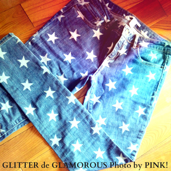 FOREVER21スタープリントスキニーデニム