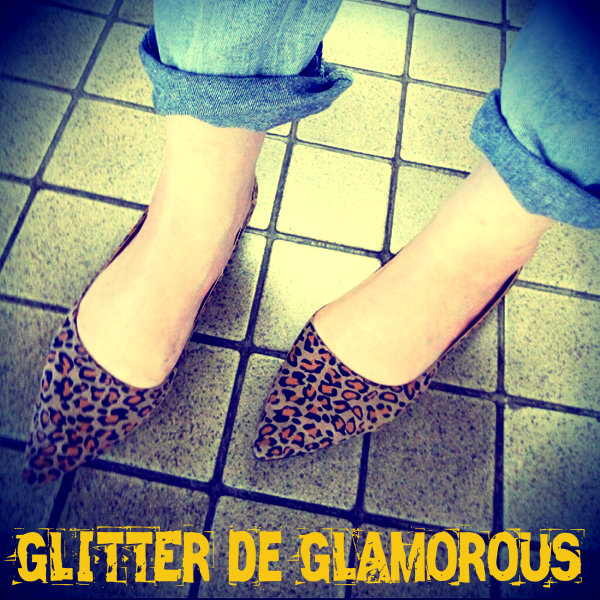GLITTER de GLAMOROUS-レオパ柄パンプス