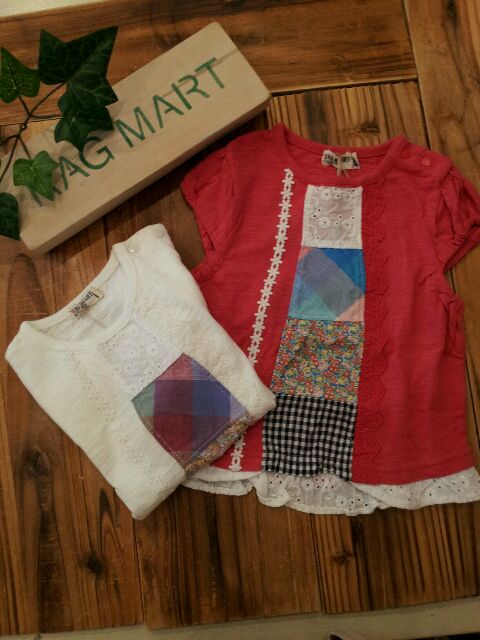 RM裾レースTシャツ