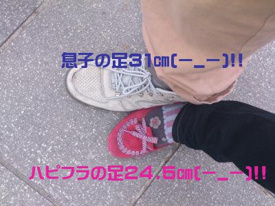 息子の足
