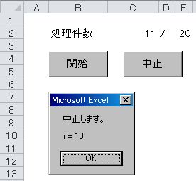 中止