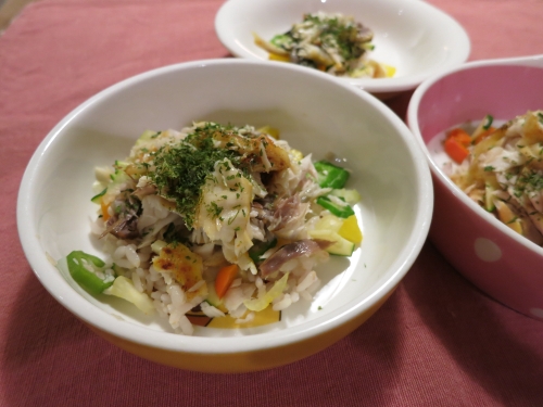 朝ご飯 さわらのムニエル