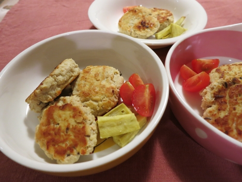 夜ご飯 おからと鶏のつくね