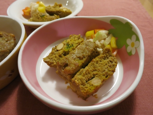 夜ご飯 かぼちゃと&おからのミートローフ