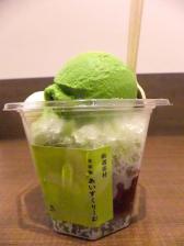 『sweets　えん』ラゾーナ川崎プラザ店、抹茶のあずき白玉かき氷パフェ（１）