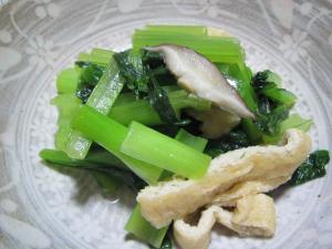 小松菜とうすあげの炊いたん
