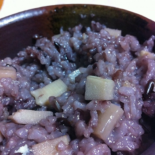 黒米たけのこご飯