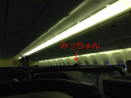 同じ飛行機だった・・・