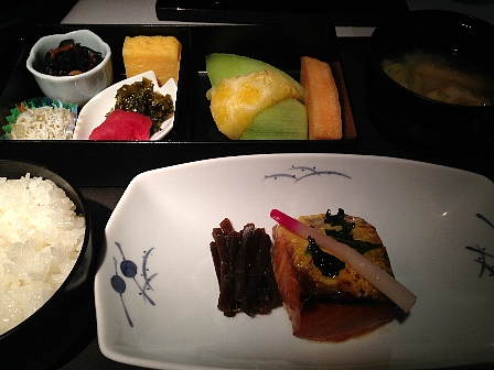 日本到着前のご飯
