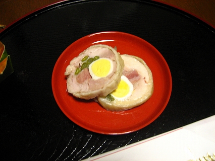 鶏肉のロール煮