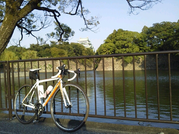 名古屋城　サイクリング　orbea 
