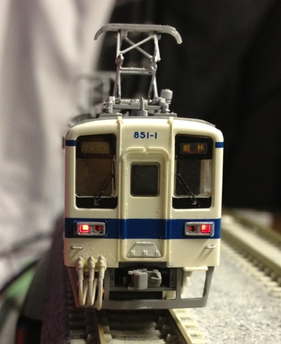 東武8000系・850系製作その1 クハ81113/モハ851-1 ライト点灯化