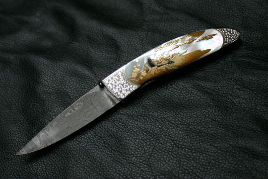 koji hara custom folding knife