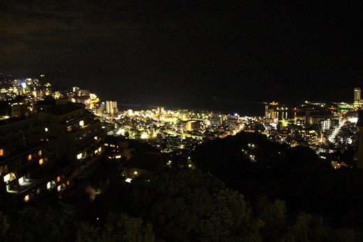 宿からの熱海の夜景