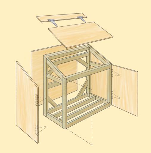 Plans To Bui   ld A Garbage Shed - How to learn DIY building 