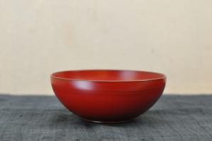 中野知昭/浅鉢(朱)