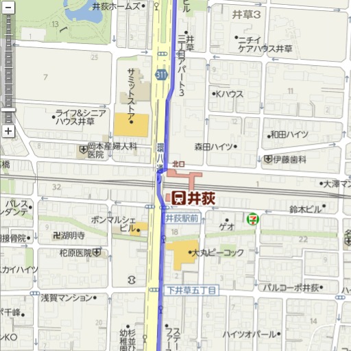 井荻駅付近