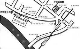 公民館の地図