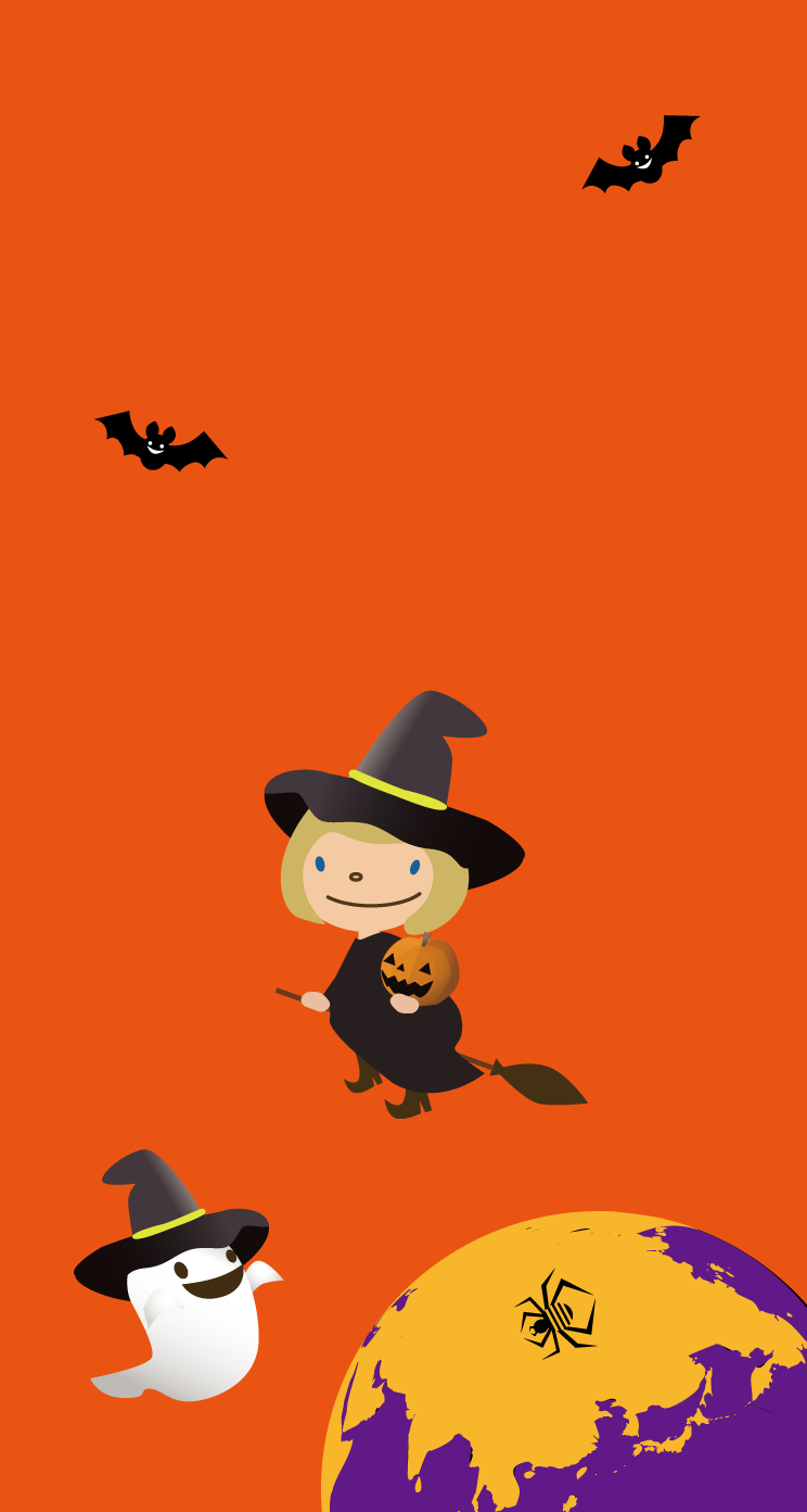 ハロウィン壁紙iPhone用744×1392