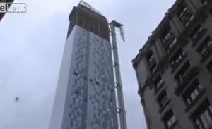 【危険】クレーンの先っちょが・・・!!!