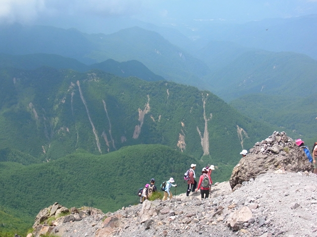 下山時