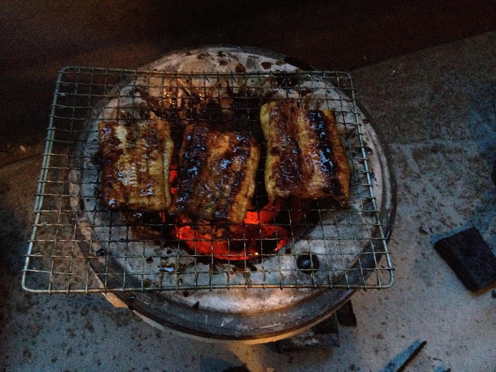 焼いてます焼いてます