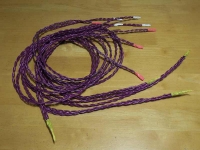1995-01紫ケーブルの三つ編み作成