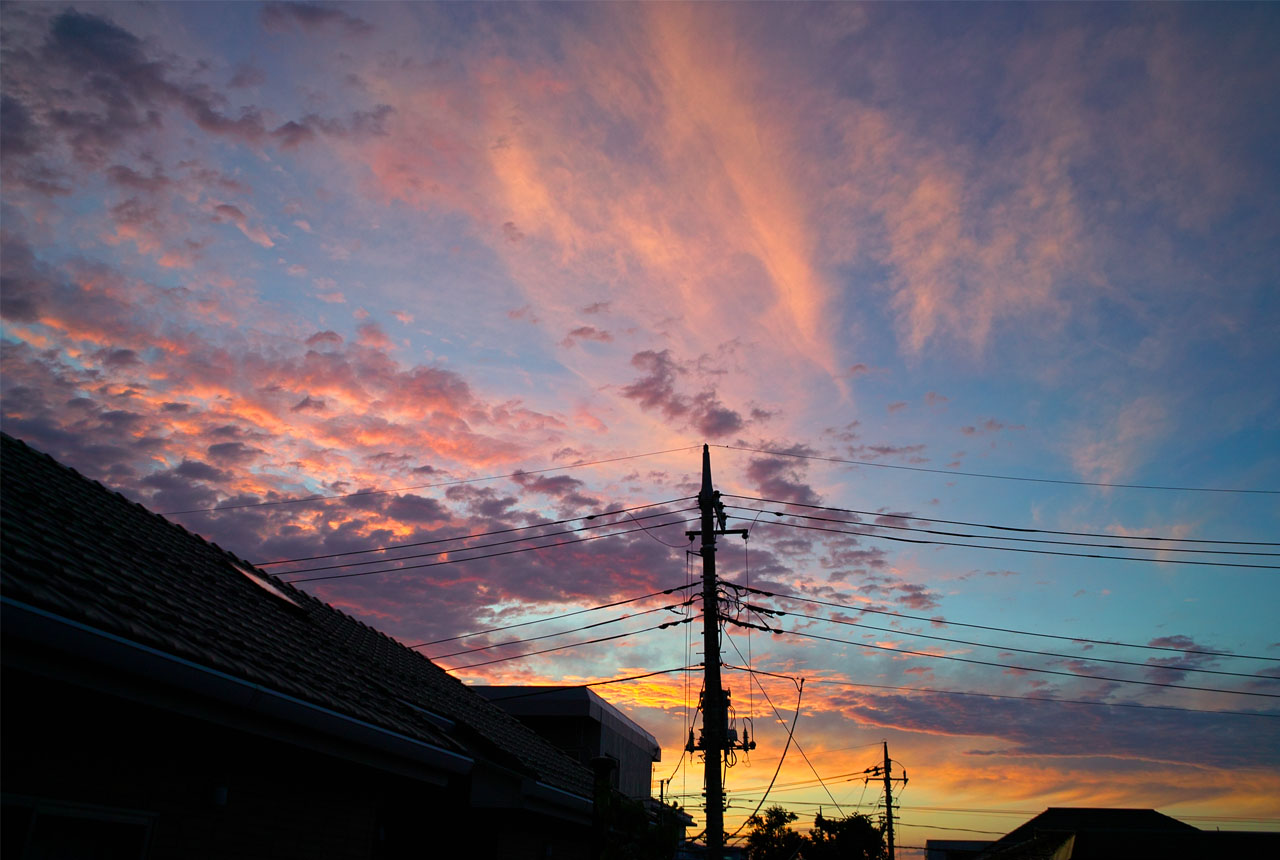 3581 わが家からの夕焼け rs1280