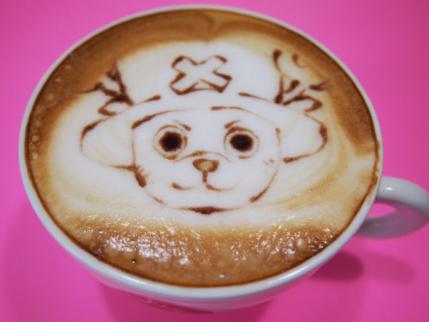 ONE PIECE チョッパーのデザインカプチーノ