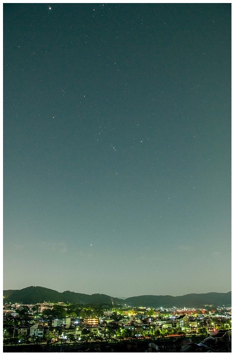 京都東山に見るの星座