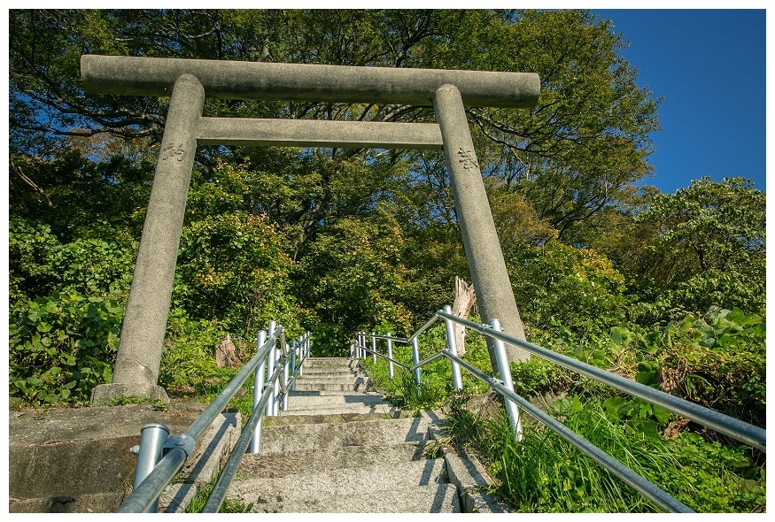 寝屋の神社の鳥居